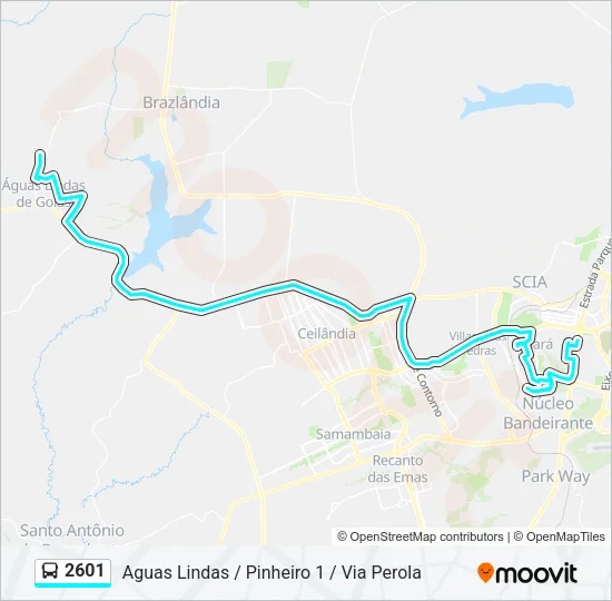 2601 Bus Line Map