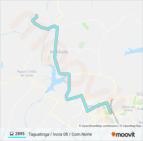 2895 Bus Line Map