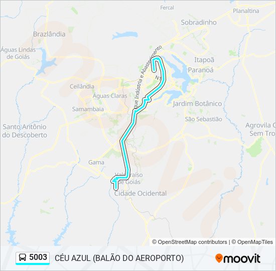 5003 bus Line Map