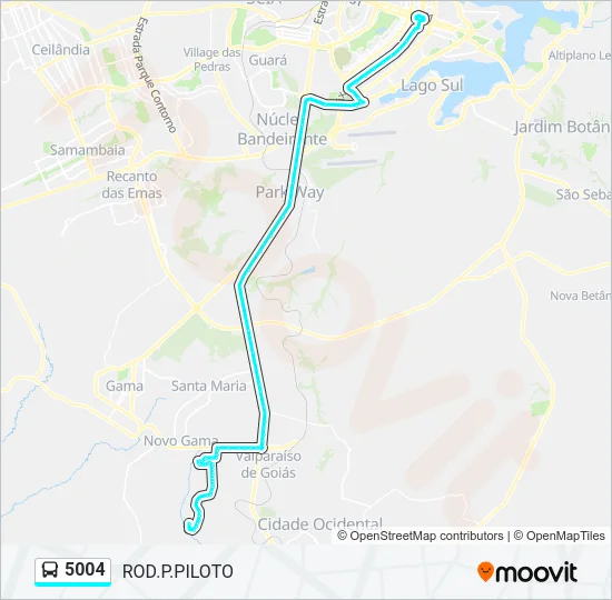 5004 Bus Line Map