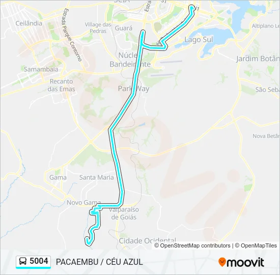 5004 Bus Line Map