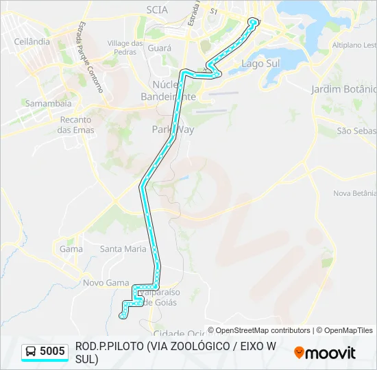 5005 Bus Line Map