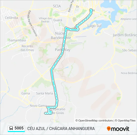 5005 Bus Line Map