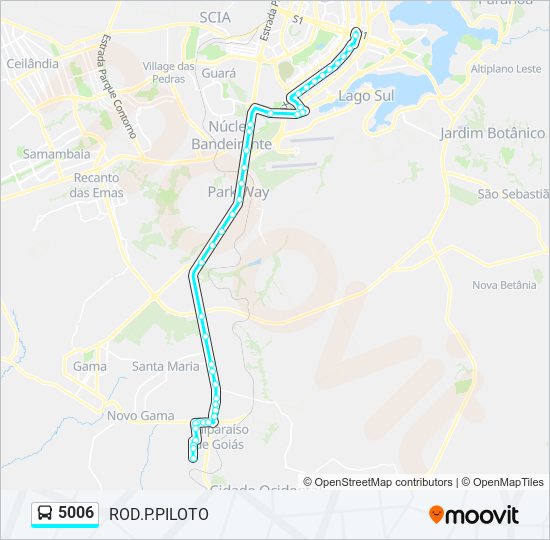 5006 bus Line Map
