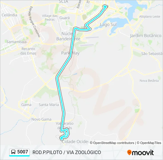 5007 Bus Line Map