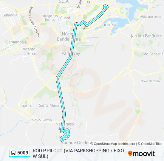 5009 Bus Line Map