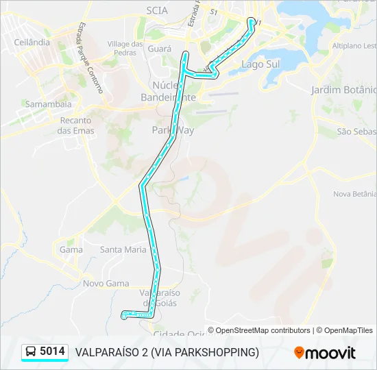 5014 Bus Line Map
