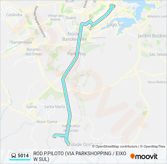 5014 Bus Line Map