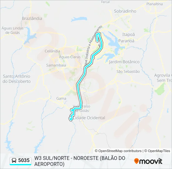 5035 Bus Line Map