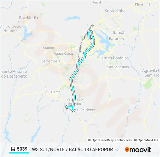 5039 Bus Line Map