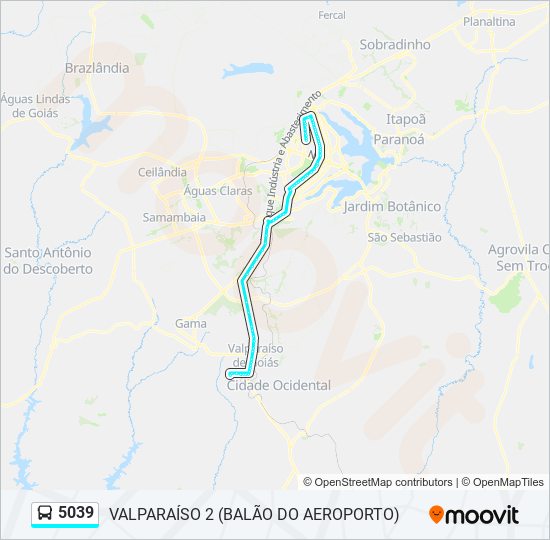 5039 bus Line Map