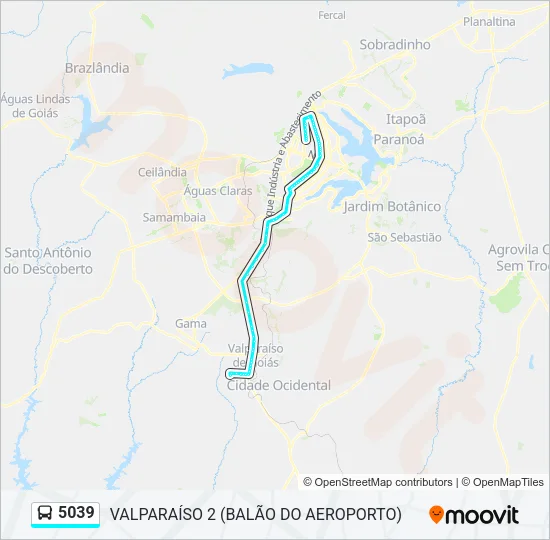 5039 Bus Line Map
