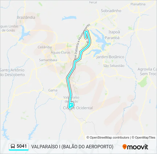 5041 Bus Line Map