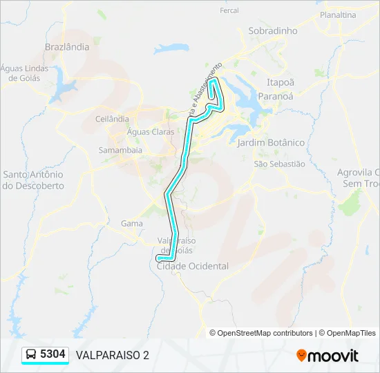 5304 Bus Line Map
