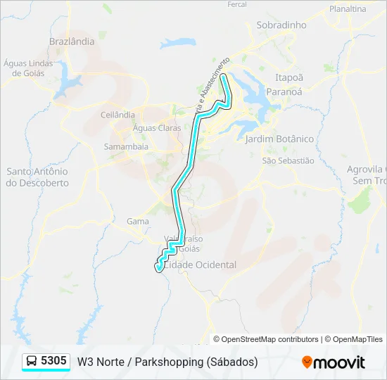 5305 Bus Line Map