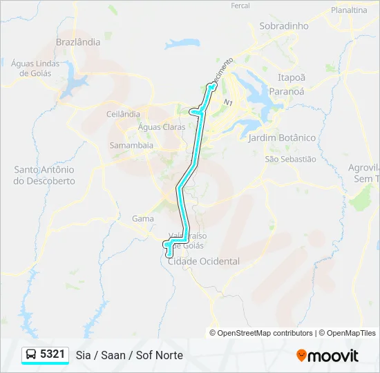 5321 Bus Line Map