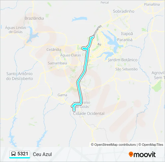 5321 Bus Line Map