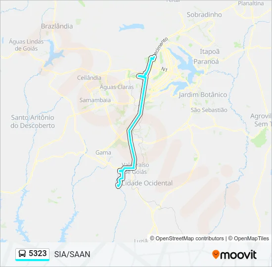5323 Bus Line Map