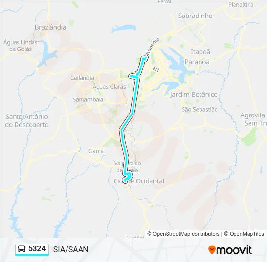 5324 Bus Line Map