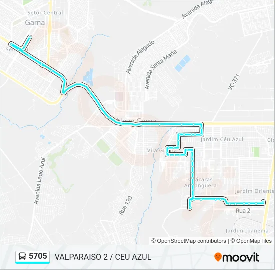 5705 Bus Line Map