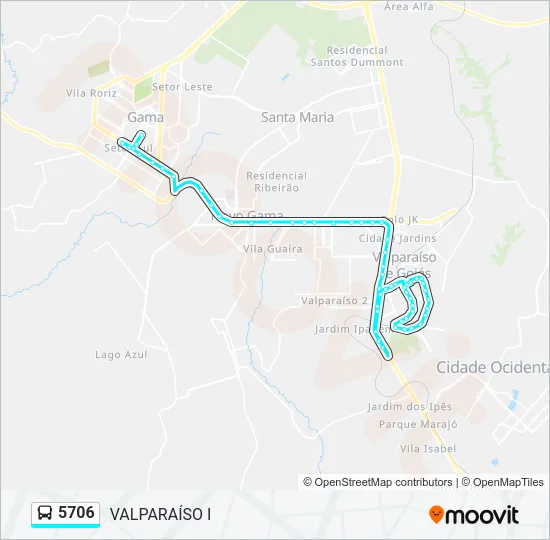 5706 Bus Line Map