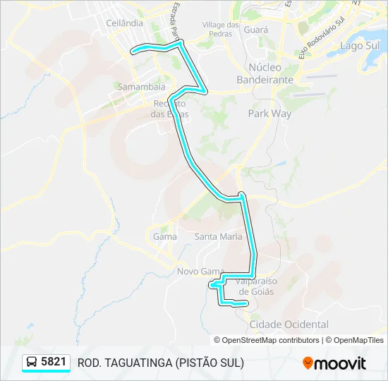 5821 Bus Line Map