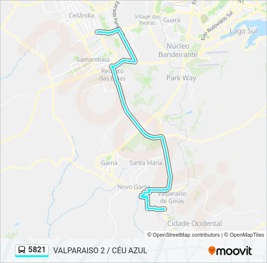 5821 Bus Line Map