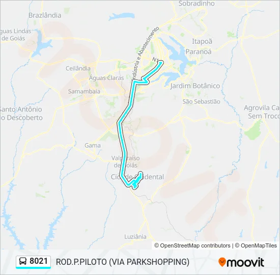 8021 Bus Line Map