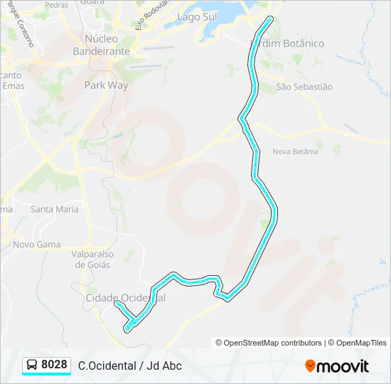 8028 Bus Line Map