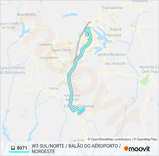 8071 Bus Line Map