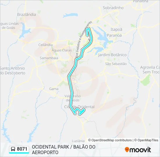 8071 Bus Line Map