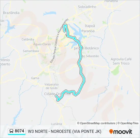 8074 Bus Line Map