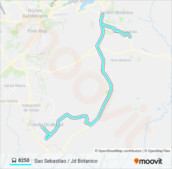 8250 Bus Line Map
