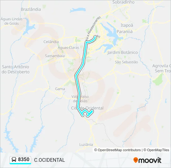 8350 Bus Line Map