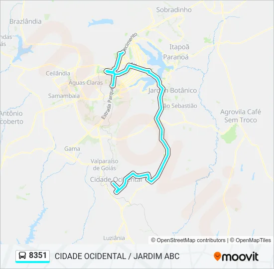 8351 Bus Line Map