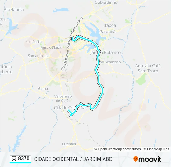 8370 Bus Line Map