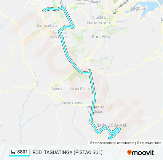 8801 Bus Line Map