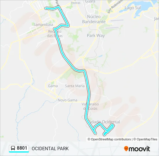 8801 Bus Line Map