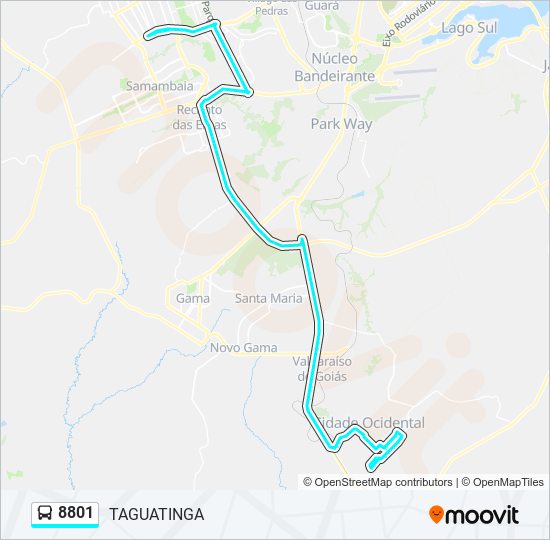Como chegar até Playtime Combustivel em Taguatinga de Ônibus ou Metrô?