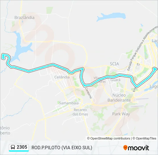 2305 Bus Line Map