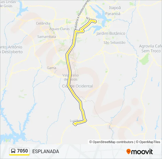 7050 Bus Line Map