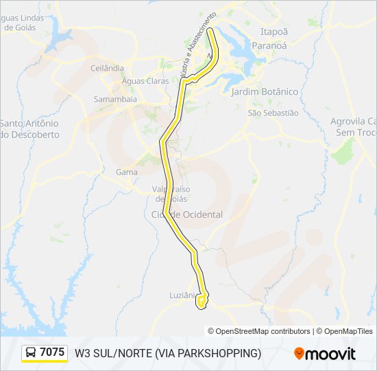 7075 bus Line Map