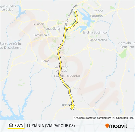 7075 Bus Line Map