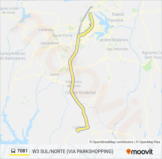 7081 Bus Line Map