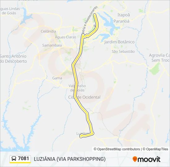 7081 Bus Line Map