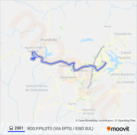 2001 Bus Line Map