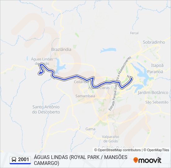 2001 bus Line Map