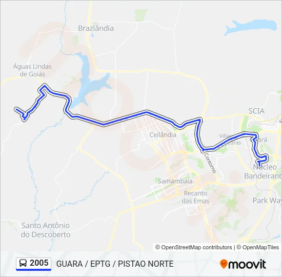 2005 Bus Line Map