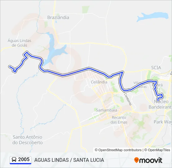 2005 Bus Line Map