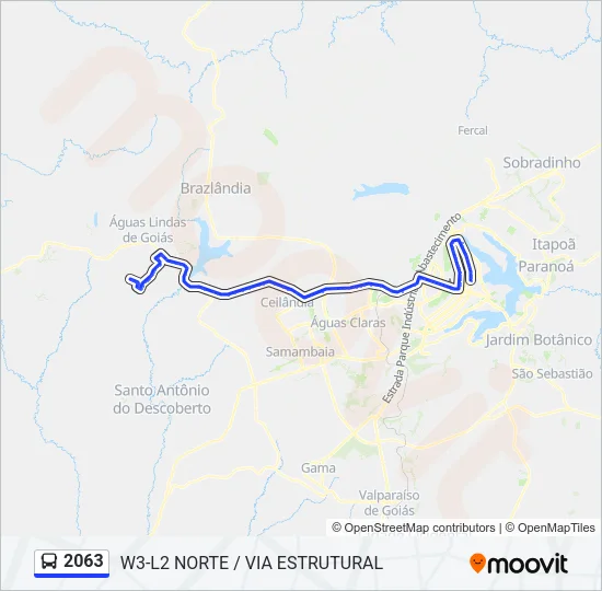 2063 Bus Line Map